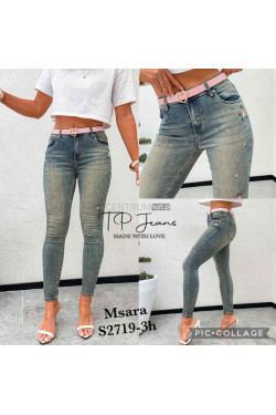 Jeansy damskie (XS-XL) S2719-3H
