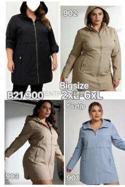 Kurtki damskie przejściowe (2XL-6XL) B21900