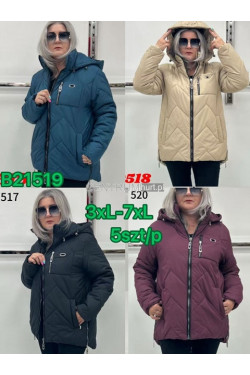 Kurtki damskie przejściowe (3XL-7XL) B21519