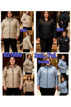 Kurtki damskie przejściowe (3XL-7XL) B21933