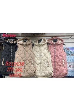 Kurtki kamizelki damskie (M-3XL) B212538