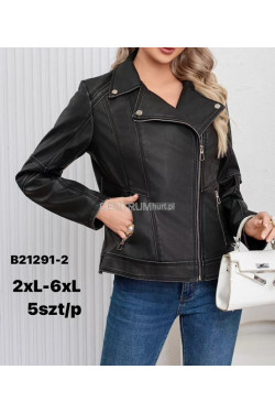 Kurtki skórzane damskie (2XL-6XL) B21291-2
