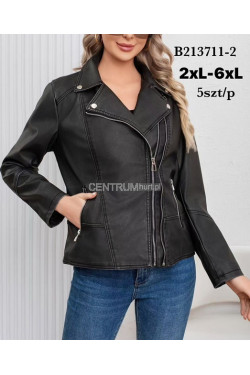 Kurtki skórzane damskie (2XL-6XL) B213711-2