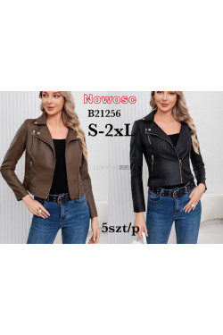 Kurtki skórzane damskie (S-2XL) B21256