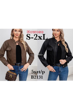 Kurtki skórzane damskie (S-2XL) B2131