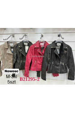 Kurtki skórzane damskie (M-3XL) B21295-2