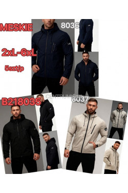 Kurtki męskie przejściowe (2XL-6XL) B218035