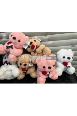 Maskotka MIŚ Z RÓŻĄ