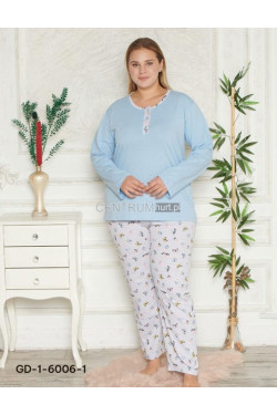 Piżama damska Turecka (XL-4XL) GD-1-6006-1