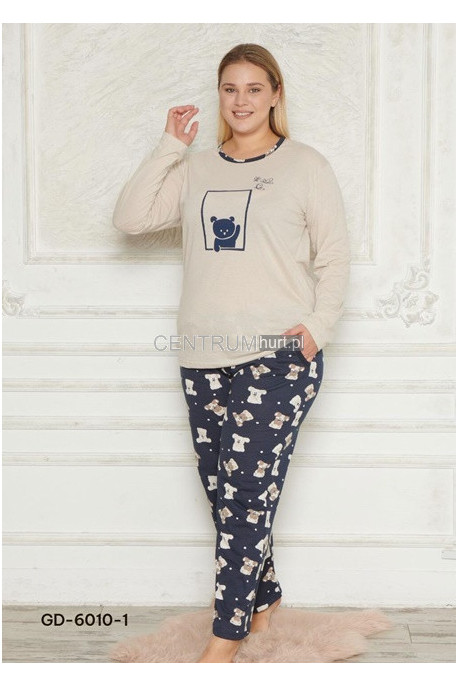 Piżama damska Turecka (XL-4XL) 1