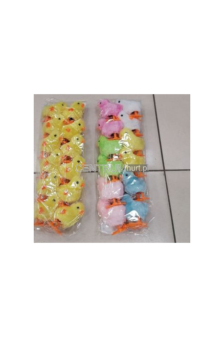 Kurczaki nakręcane mix kolorów 9 cm