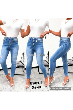 Jeansy damskie (XS-XL) U901-1