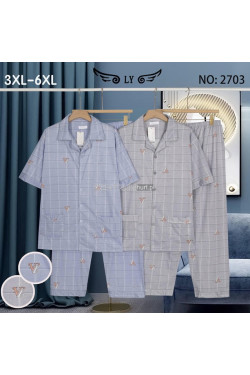 Piżama męska (3XL-6XL) 2703