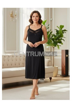 Koszula a la satyna (l-4xl) CZARNA