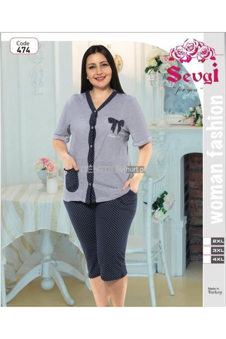 Piżama damska (2XL-4XL) 1