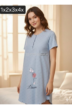 Koszula nocna damska (XL-4XL) 1324