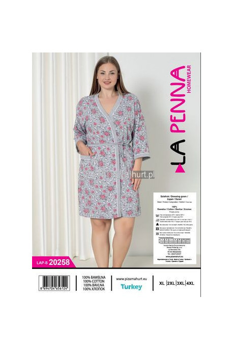 Szlafrok turecki bawełna (xl-4xl) 20256