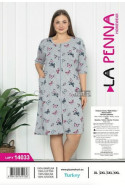 Szlafrok turecki bawełna (xl-4xl) 20258