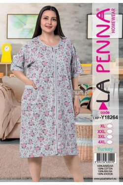 Szlafrok turecki bawełna (xl-4xl) 18264