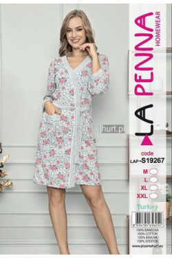 Szlafrok turecki bawełna (M-2XL) S19267