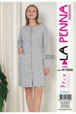Szlafrok turecki bawełna (M-2XL) K13040