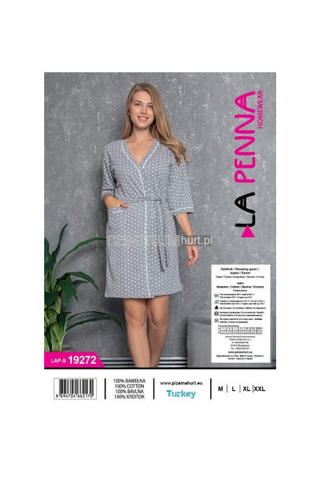 Szlafrok turecki bawełna (M-2XL)