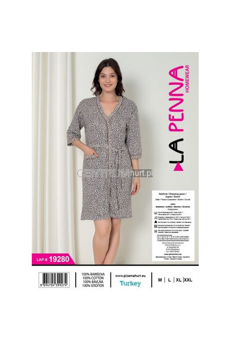 Szlafrok turecki bawełna (M-2XL)