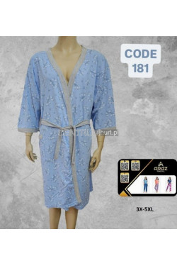 Szlafrok turecki bawełna (3XL-5XL) 181