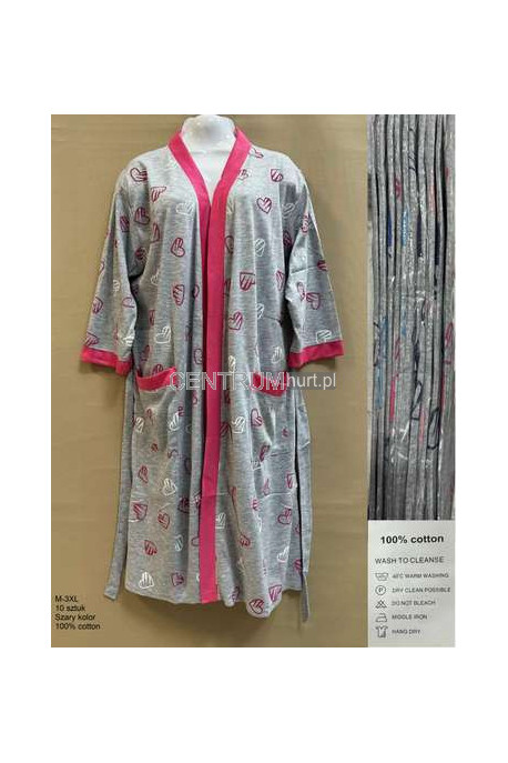 Szlafrok bawełna (M-3XL) 120554
