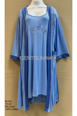 Komplet koszula ze szlafrokiem (M-3XL)