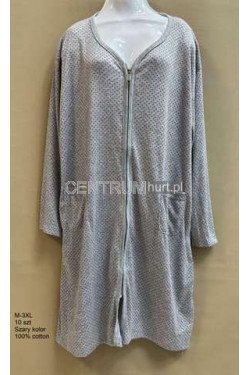 Szlafrok bawełna zamek (M-3XL) 120562