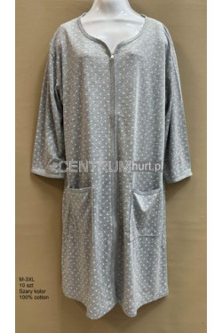 Szlafrok bawełna zamek (M-3XL) 120563