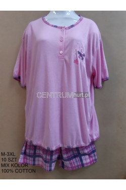 Piżama damska (M-3XL) bawełna 130207