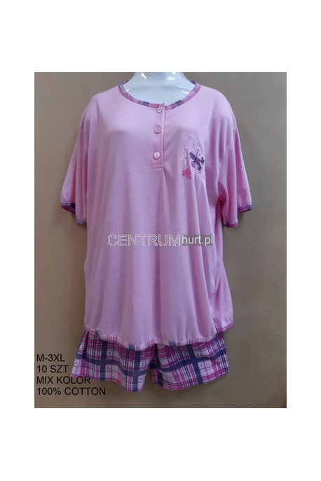 Piżama damska (M-3XL) bawełna 130207