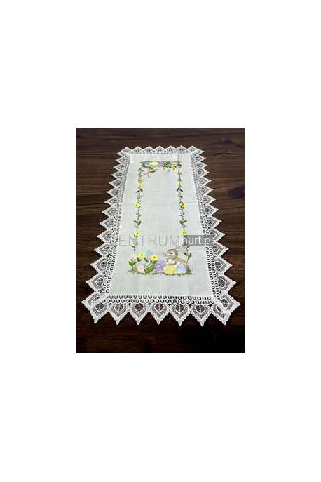 Bieżnik haft z gipiurą (40x90) G60-0452