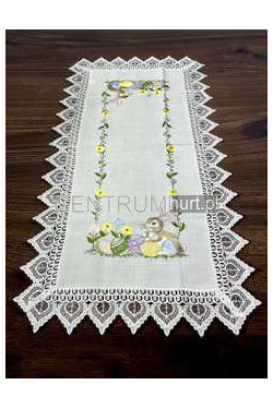 Obrus haft z gipiurą (130x180cm) G60-0450