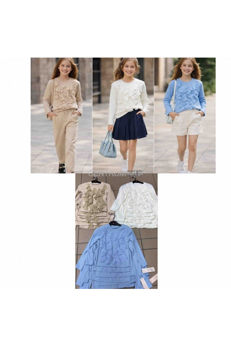 Bluzki dziewczęce KOLORY DO WYBORU (4-14) H10A