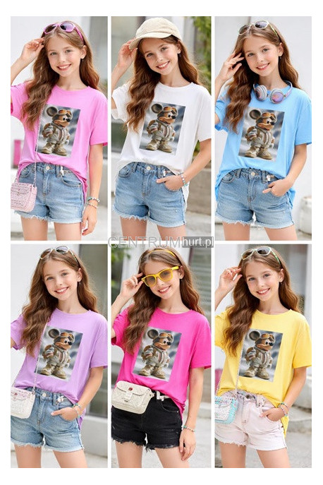 Bluzki dziewczęce KOLORY DO WYBORU (4-14) H10A