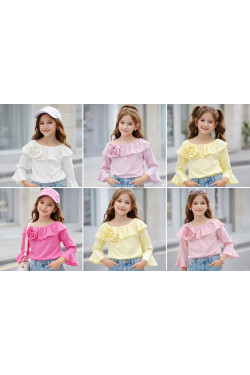 Bluzki dziewczęce KOLORY DO WYBORU (4-14) H10A23