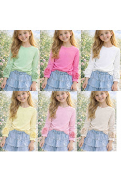 Bluzki dziewczęce KOLORY DO WYBORU (4-14) H10A25