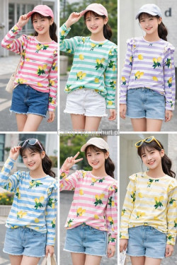 Bluzki dziewczęce KOLORY DO WYBORU (4-14) H10A26