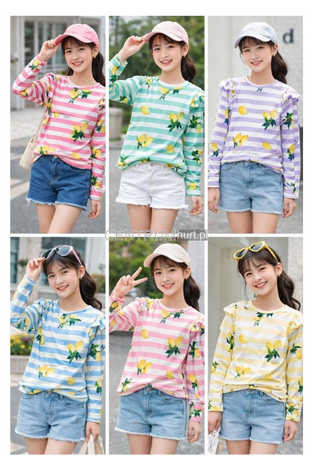 Bluzki dziewczęce KOLORY DO WYBORU (4-14) H10A