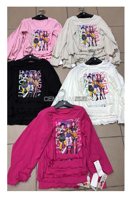 Bluzki dziewczęce KOLORY DO WYBORU (4-14) H10A