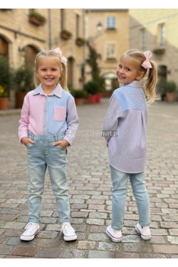 Koszule dziewczęce KOLORY DO WYBORU (4-14) H10A46