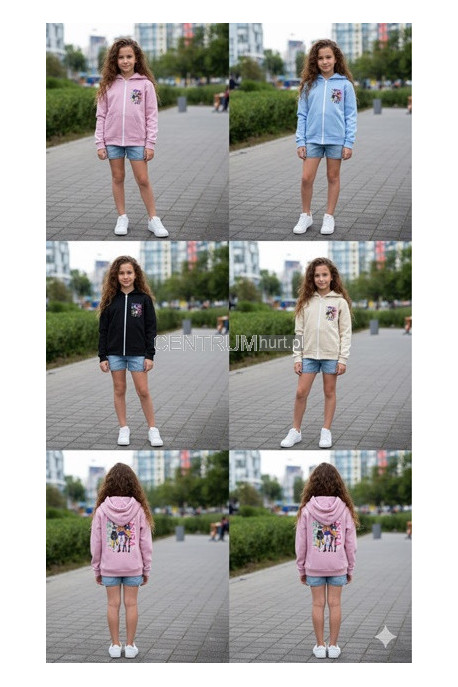 Bluza dziewczęca KOLORY DO WYBORU (4-14) H10A