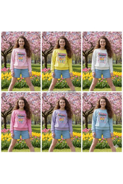 Bluza dziewczęca KOLORY DO WYBORU (4-14) H10A52