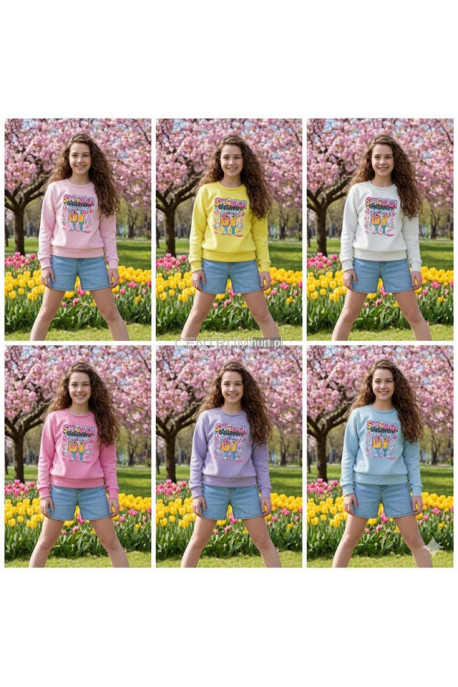 Bluza dziewczęca KOLORY DO WYBORU (4-14) H10A