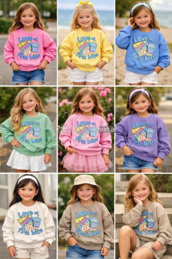 Bluza dziewczęca KOLORY DO WYBORU (4-14) H10A54