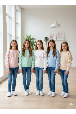 Bluza dziewczęca KOLORY DO WYBORU (4-14) H10A57