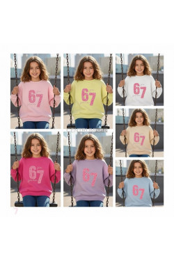 Bluza dziewczęca KOLORY DO WYBORU (4-14) H10A59